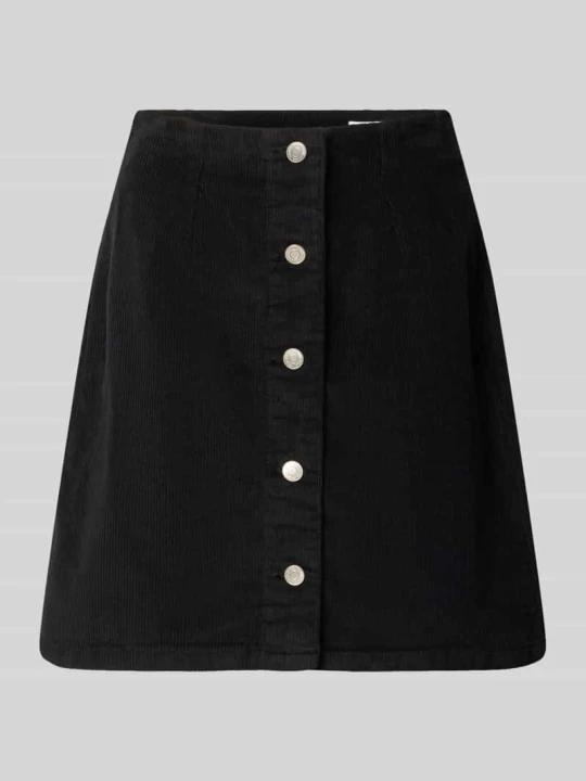 Zdjęcie produktu spódnica mini o kroju regular fit z mieszanki bawełny model 'ETTA' Vero Moda Czarny