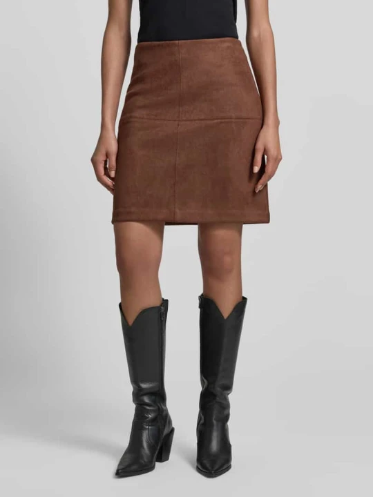 Zdjęcie produktu Spódnica mini o kroju slim fit z ukrytym zamkiem błyskawicznym s.Oliver Ciemnobrązowy