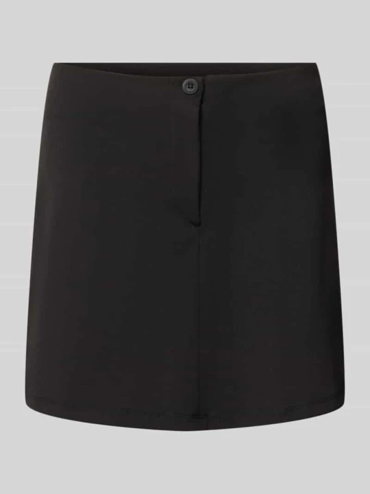 Zdjęcie produktu spódnica mini o kroju slim fit z zamkiem błyskawicznym Gina Tricot Czarny