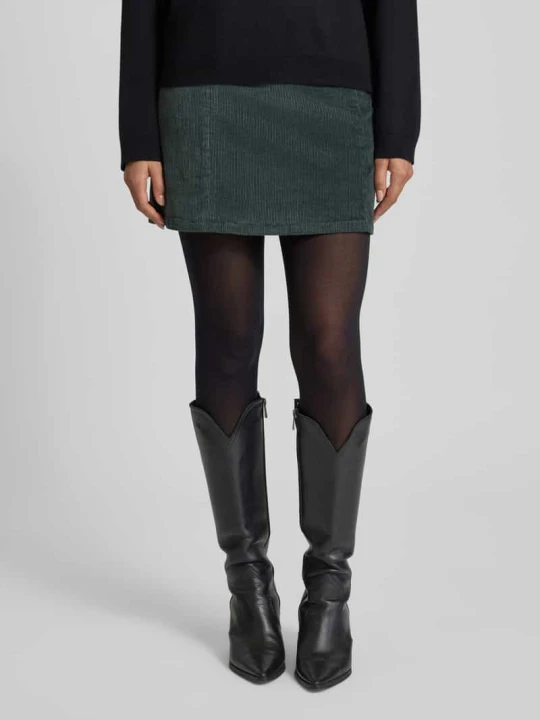 Zdjęcie produktu Spódnica mini o rozkloszowanym kroju z mieszanki bawełny model ‘LULA’ Vero Moda Trzcinowy