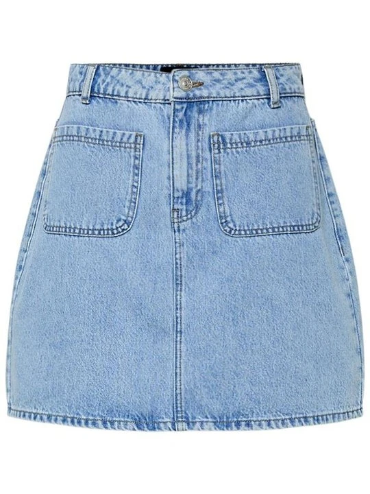 Zdjęcie produktu Spódnica mini Pieces jasnoniebieski denim