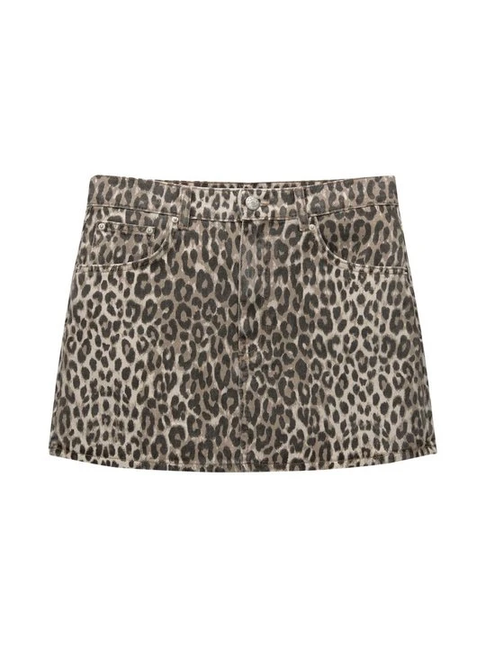 Zdjęcie produktu Spódnica mini PULL&BEAR brązowy