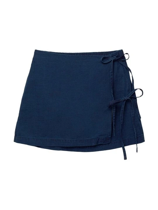 Zdjęcie produktu Spódnica mini PULL&BEAR granatowy