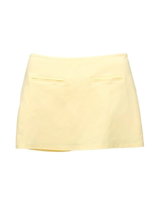 Zdjęcie produktu Spódnica mini PULL&BEAR jasnożółty