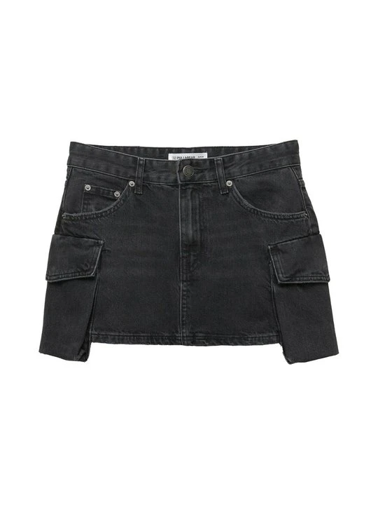 Zdjęcie produktu Spódnica mini PULL&BEAR czarny