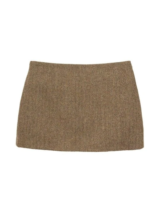Zdjęcie produktu Spódnica mini PULL&BEAR brązowy
