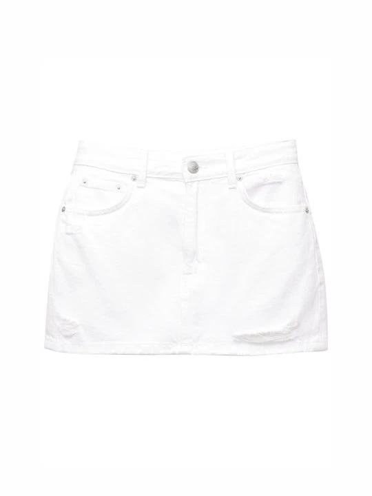 Zdjęcie produktu Spódnica mini PULL&BEAR biały