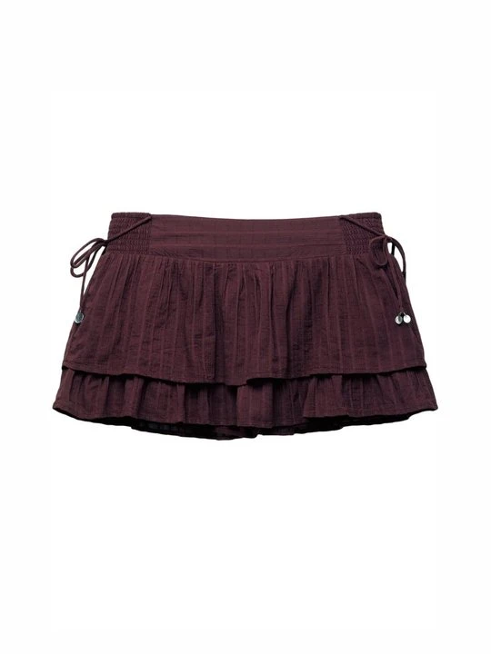 Zdjęcie produktu Spódnica mini PULL&BEAR bordowy