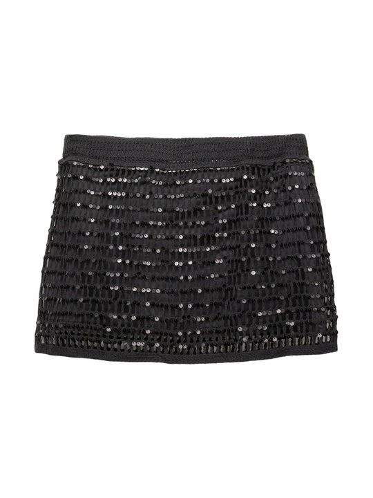 Zdjęcie produktu Spódnica mini PULL&BEAR czarny