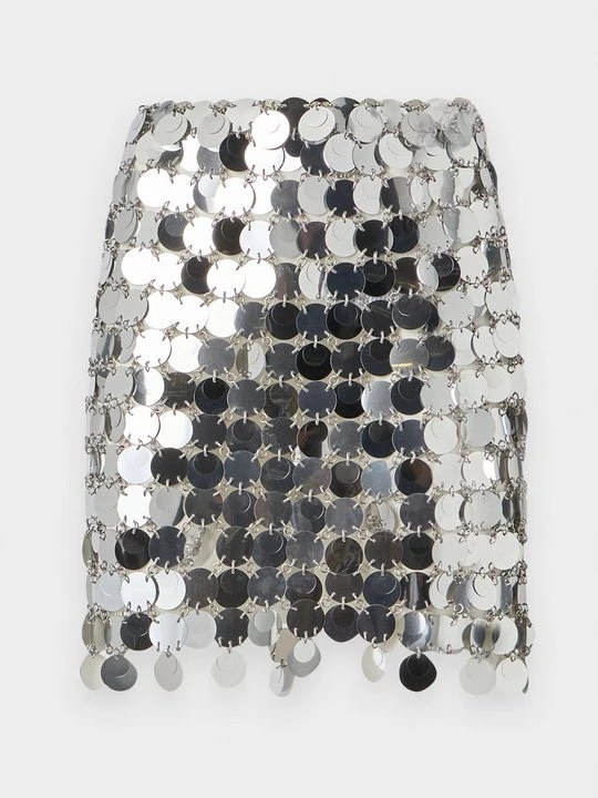 Zdjęcie produktu Spódnica mini Paco Rabanne srebrny