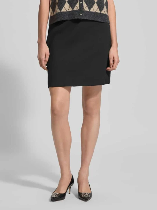 Zdjęcie produktu Rozkloszowana spódnica mini z dodatkiem żywej wełny Model „ARCADIA” Weekend Max Mara Czarny