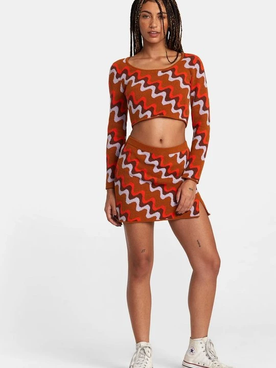 Zdjęcie produktu Spódnica mini RVCA brązowy
