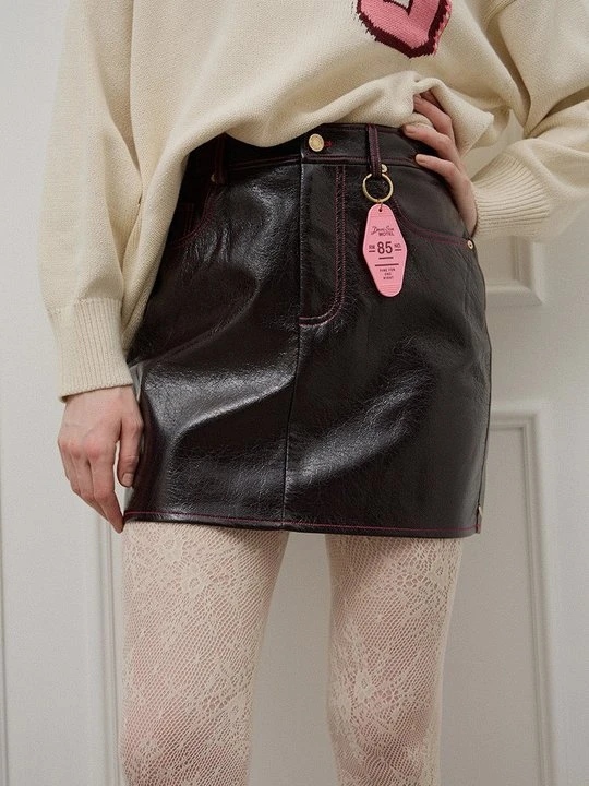 Zdjęcie produktu Spódnica mini Scotch & Soda bordowy