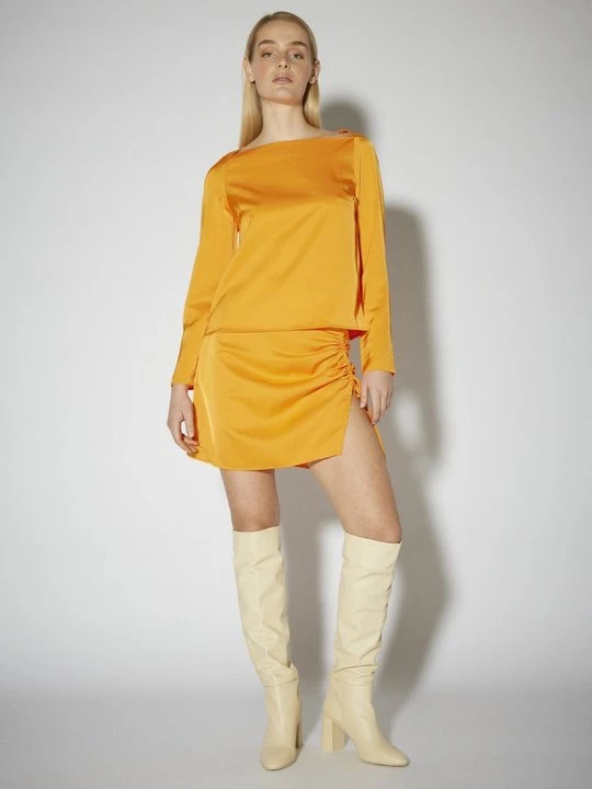 Zdjęcie produktu Spódnica mini SOMETHINGNEW ciemnożółty