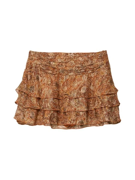 Zdjęcie produktu Spódnica mini Stradivarius ciemnobrązowy