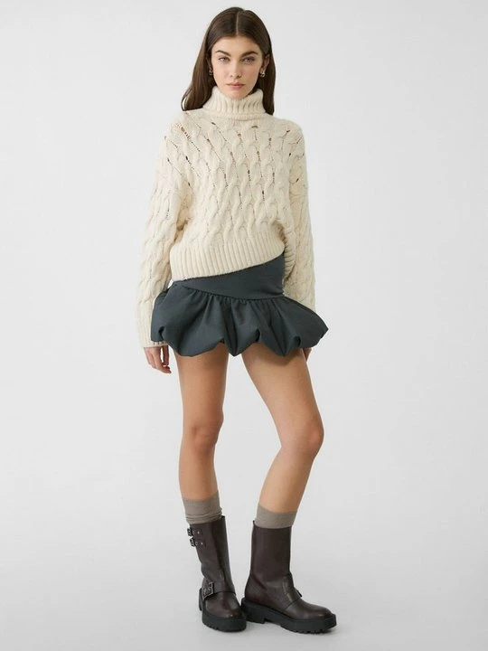 Zdjęcie produktu Spódnica mini Stradivarius ciemnoszary