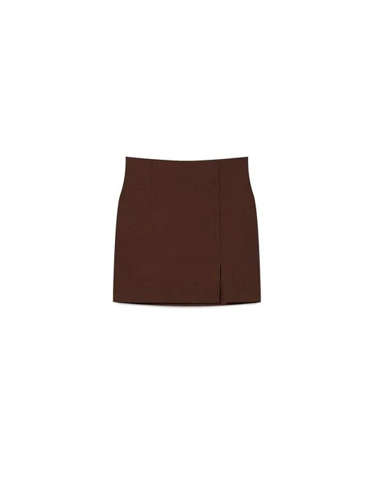 Zdjęcie produktu Spódnica mini Stradivarius brązowy