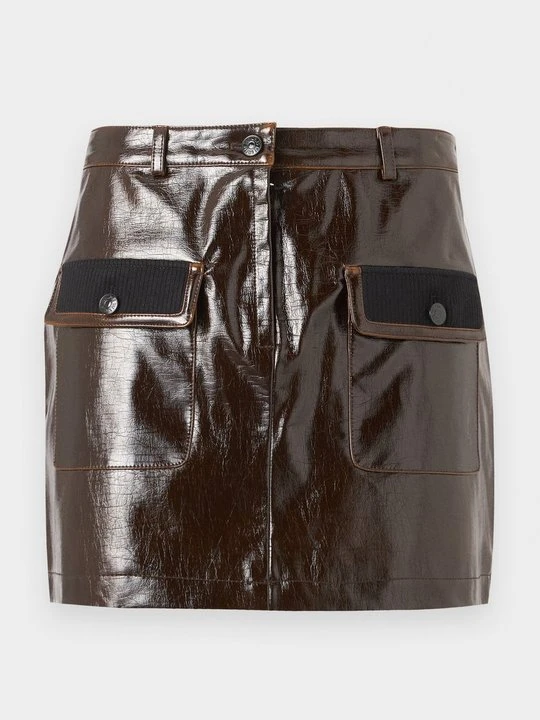 Zdjęcie produktu Spódnica mini The Kooples brązowy