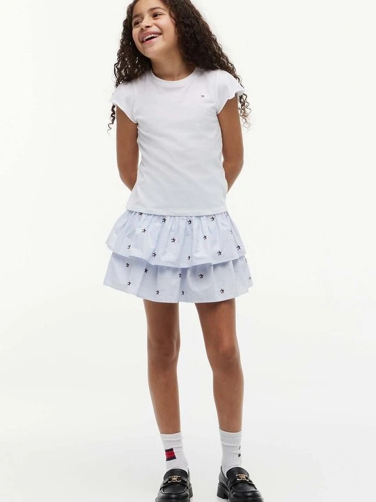 Zdjęcie produktu Spódnica mini Tommy Hilfiger jasnoniebieski