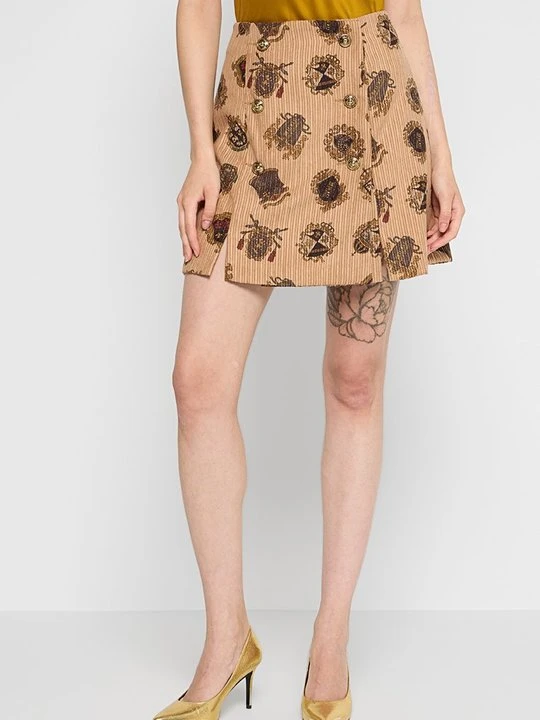 Zdjęcie produktu Spódnica mini Versace Jeans Couture beżowy