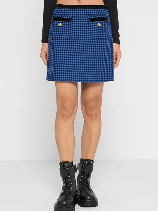 Zdjęcie produktu Spódnica mini Versace Jeans Couture błękit królewski