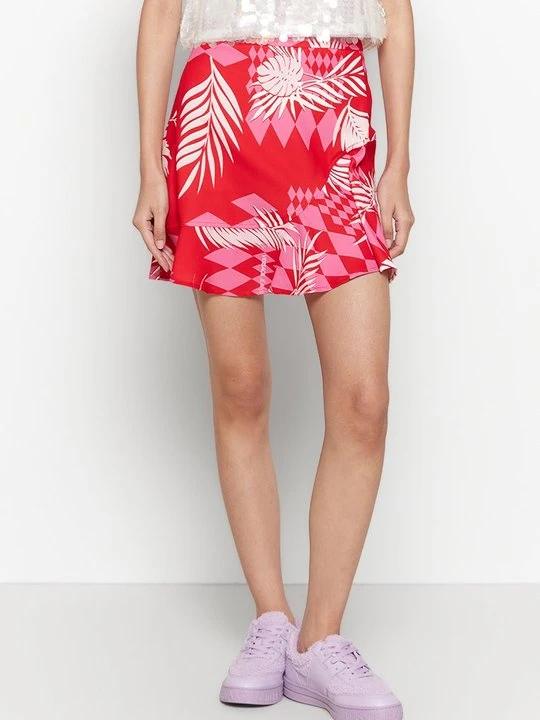 Zdjęcie produktu Spódnica mini Versace Jeans Couture czerwony