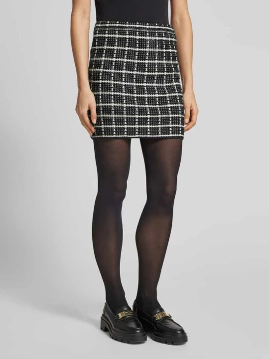 Zdjęcie produktu Spódnica mini wąska ze wzorem w kratę model ‘KIA’ Vero Moda Czarny