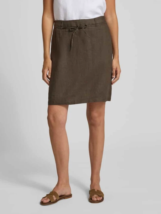 Zdjęcie produktu Spódnica do kolan z czystego lnu model 'Rinea' Opus Khaki