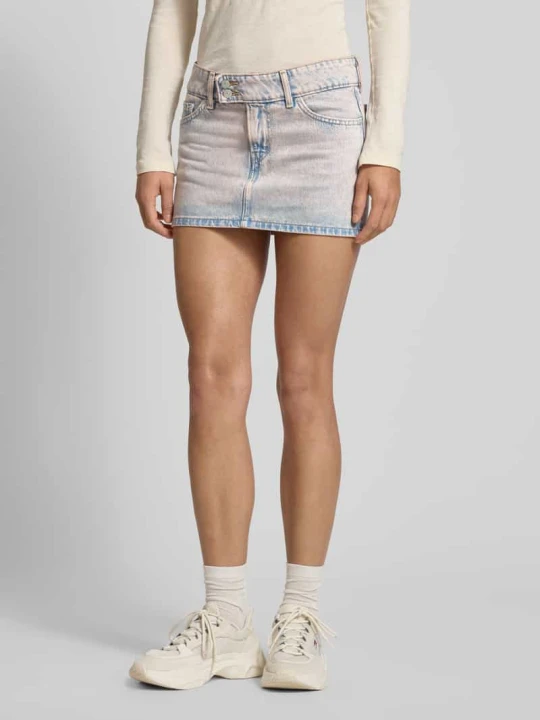 Zdjęcie produktu Spódnica mini z czystej bawełny Levi's Jasnoniebieski
