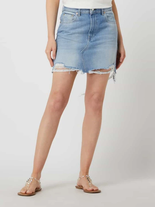 Zdjęcie produktu Spódnica mini z denimu Replay Biały