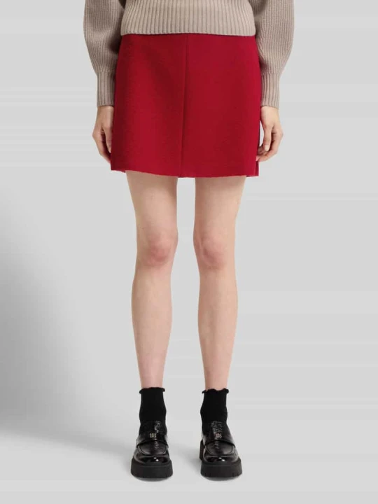 Zdjęcie produktu Spódnica mini z dodatkiem wełny model ‘RAMINE’ Hugo Czerwony