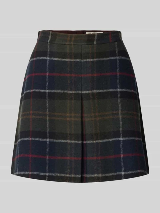 Zdjęcie produktu Spódnica mini z kontrafałdą model 'MARLOW MINI SKIRT' Barbour Granatowy