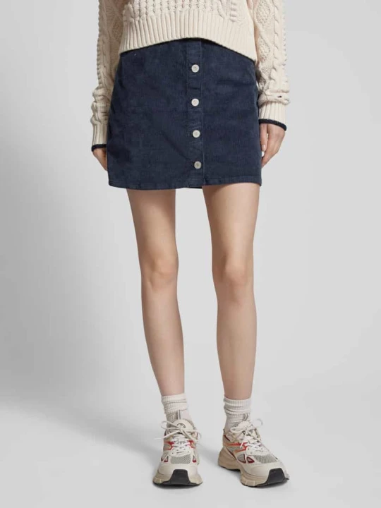 Zdjęcie produktu Spódnica mini z listwą guzikową na całej długości Tommy Jeans Granatowy