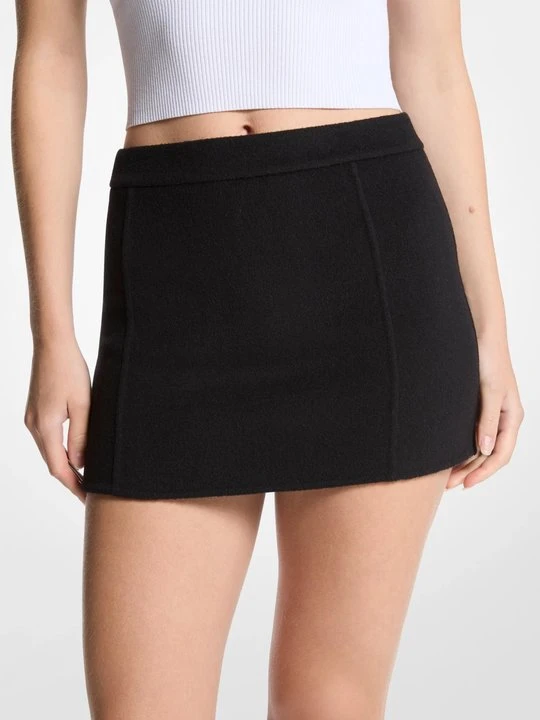 Zdjęcie produktu Spódnica mini z mieszanki wełny Michael Kors CZARNY (Czarny)