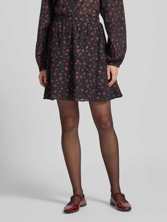 Zdjęcie produktu Spódnica mini z mieszanki wiskozy model ‘Nancy’ MSCH Copenhagen Czarny