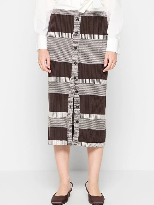 Zdjęcie produktu Spódnica ołówkowa Proenza Schouler ciemnobrązowy