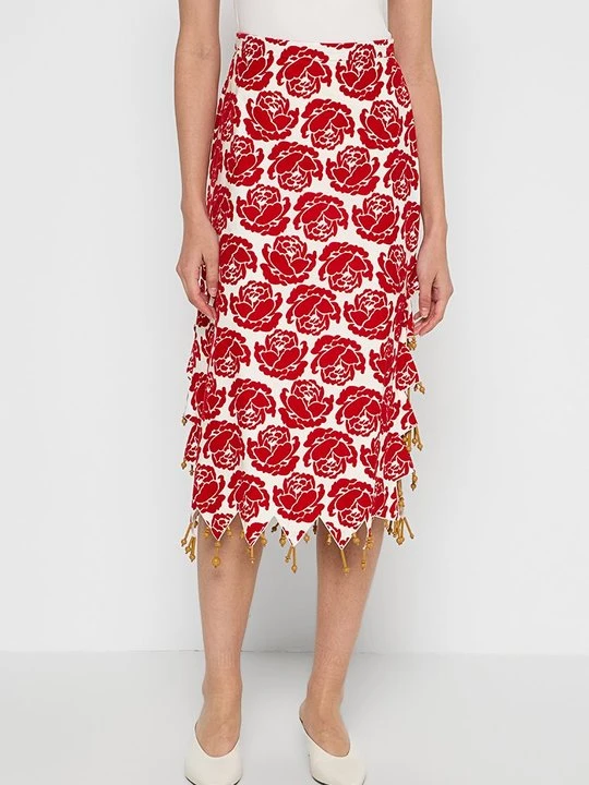 Zdjęcie produktu Spódnica ołówkowa Tory Burch czerwony