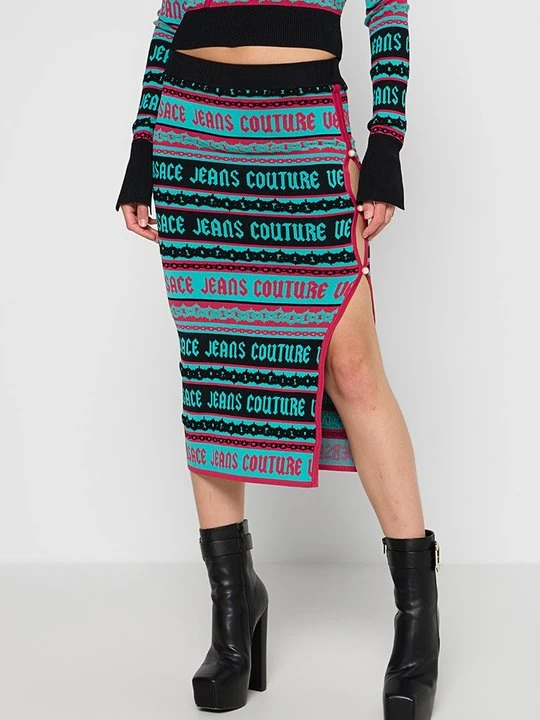 Zdjęcie produktu Spódnica ołówkowa Versace Jeans Couture turkusowy