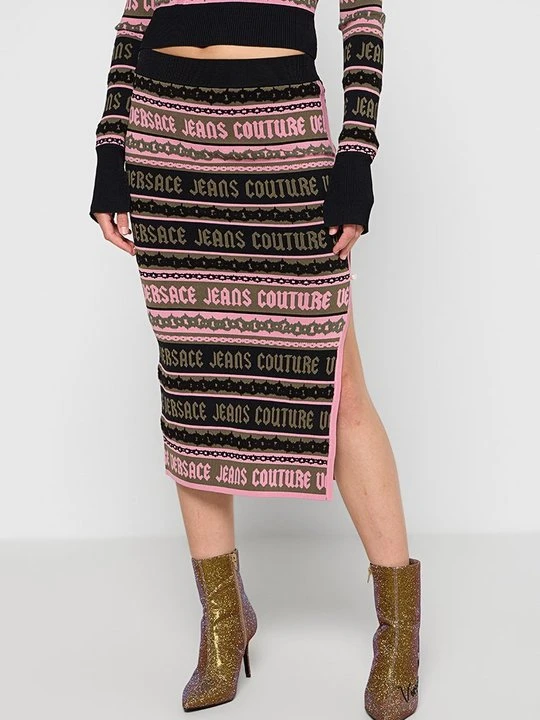 Zdjęcie produktu Spódnica ołówkowa Versace Jeans Couture oliwkowy