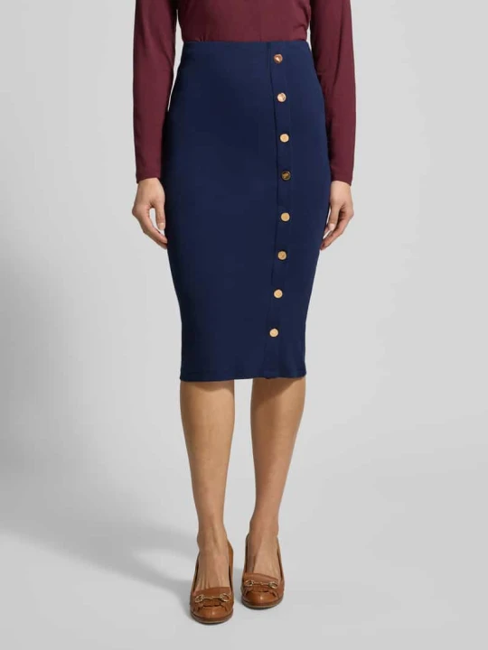 Zdjęcie produktu Spódnica ołówkowa z listwą guzikową Model 'TARVER' Lauren Ralph Lauren Granatowy