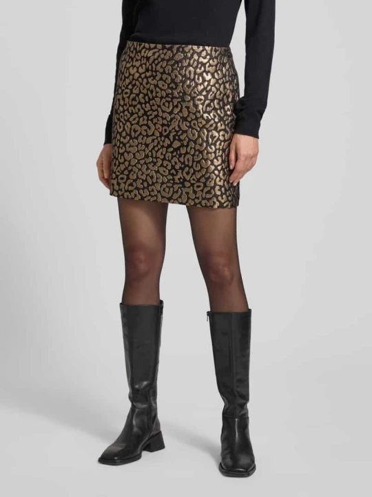 Zdjęcie produktu Spódnica ołówkowa mini we wzór na całej powierzchni Lauren Ralph Lauren Metaliczny czarny melanż