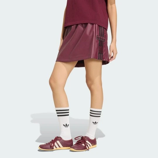 Zdjęcie produktu Spódnica Pleather Adibreak Adidas bordowy
