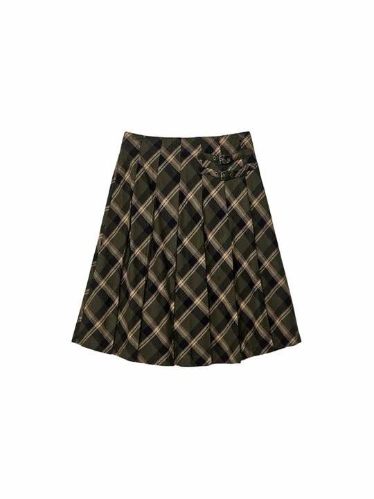 Zdjęcie produktu Spódnica plisowana Stradivarius khaki
