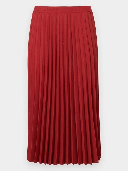 Zdjęcie produktu Spódnica plisowana Tommy Hilfiger ciemnoczerwony
