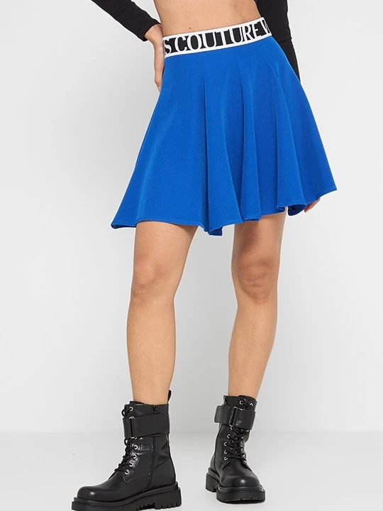 Zdjęcie produktu Spódnica plisowana Versace Jeans Couture błękit królewski