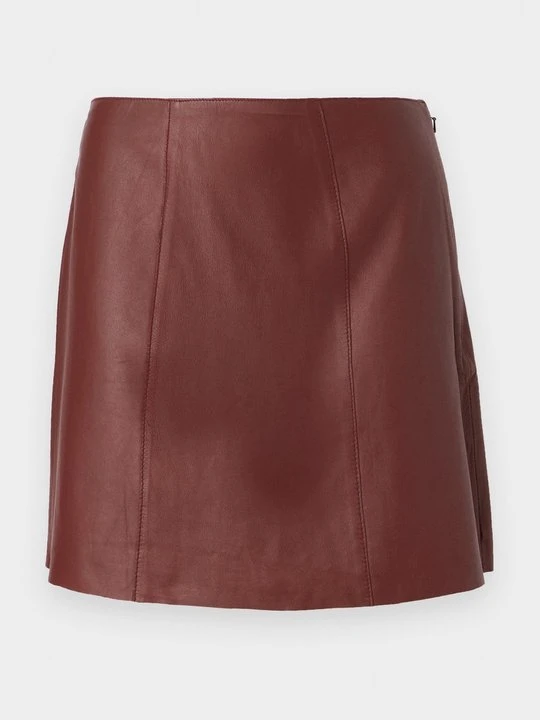 Zdjęcie produktu Spódnica skórzana By Malene Birger ciemnoczerwony