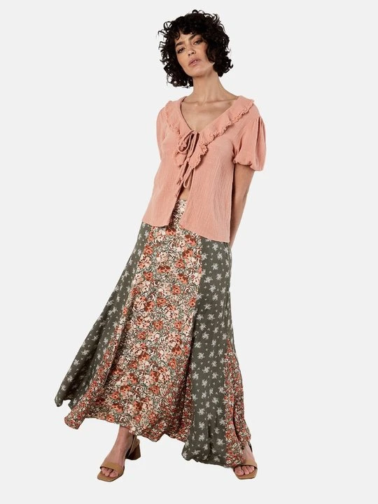 Zdjęcie produktu Spódnica trapezowa Apricot khaki