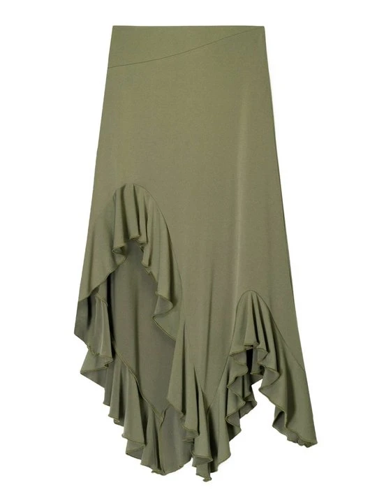Zdjęcie produktu Spódnica trapezowa Bershka khaki