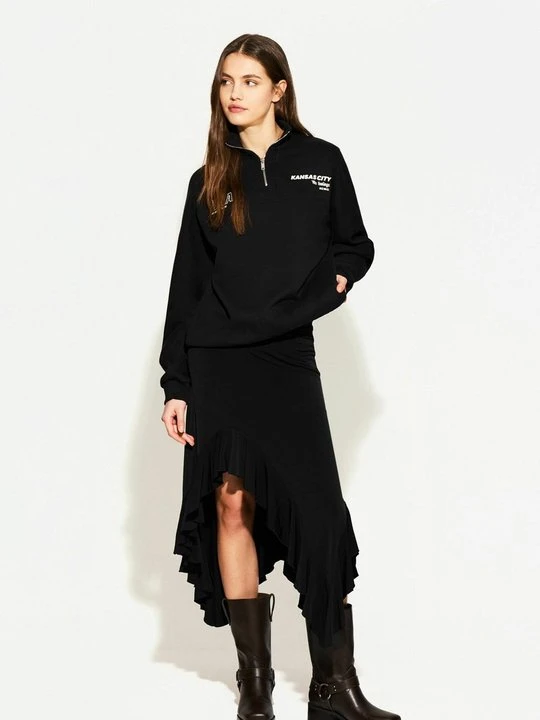 Zdjęcie produktu Spódnica trapezowa Bershka czarny