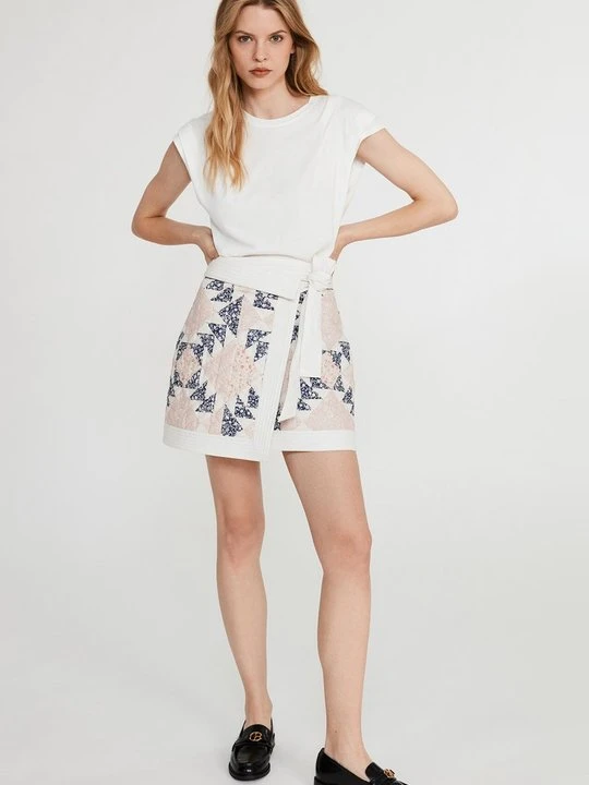 Zdjęcie produktu Spódnica trapezowa CLAUDIE PIERLOT mleczny